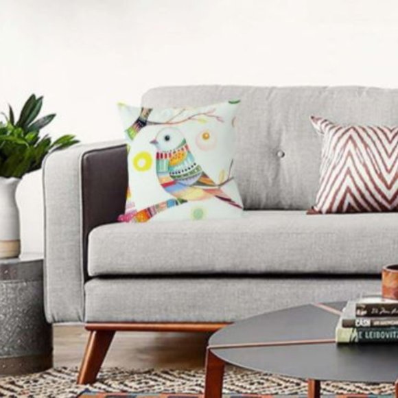 Birdie throw pillow - Picture 2 of 4